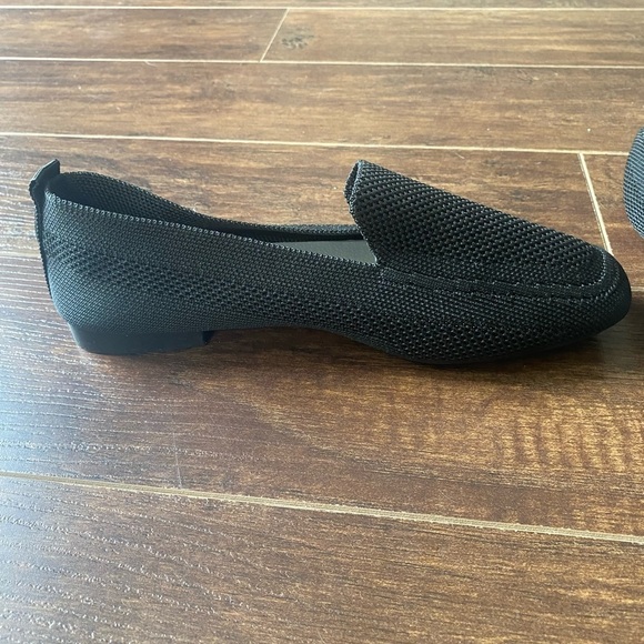 Black Slip On Flat Loafers Size 37 - Picture 7 of 8